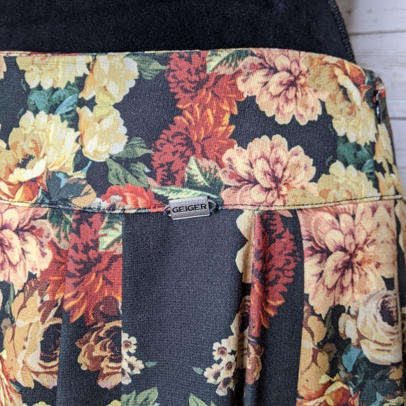 geiger • vintage pleated floral skirt grannycore - Picture 2 of 9